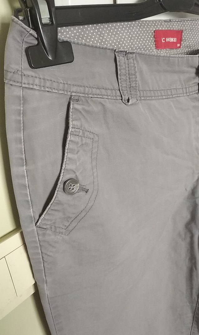 Gri Kadın Denim Pantolon - Görsel 3