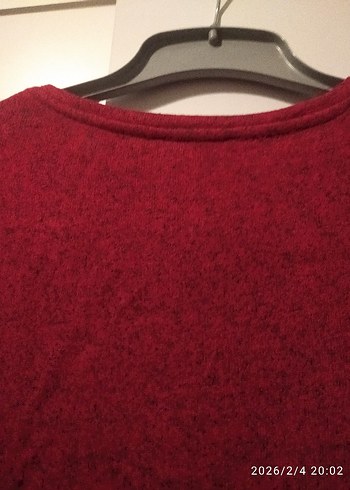 LC Waikiki Bordo Uzun Kollu Kadın Kazak - Görsel 3