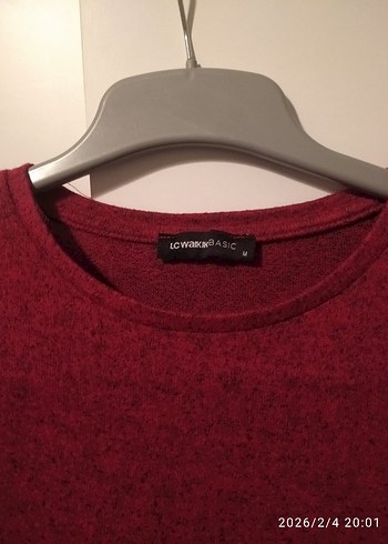 LC Waikiki Bordo Uzun Kollu Kadın Kazak - Görsel 2