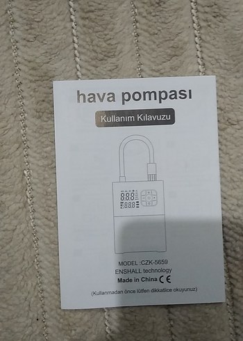 Enshall Kırmızı Lastik Şişirici Power Bank - Görsel 8