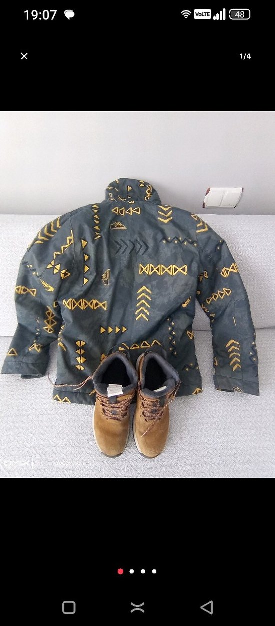 Quick silver  Çocuk mont ve 35 numara sıfır ayarında bot - Görsel 4