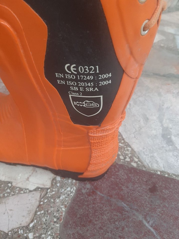 Turuncu Erkek Biker Kauçuk  celik burun Bot - Görsel 4