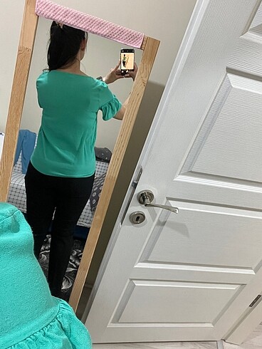 Koton mint yeşili bluz - Görsel 6