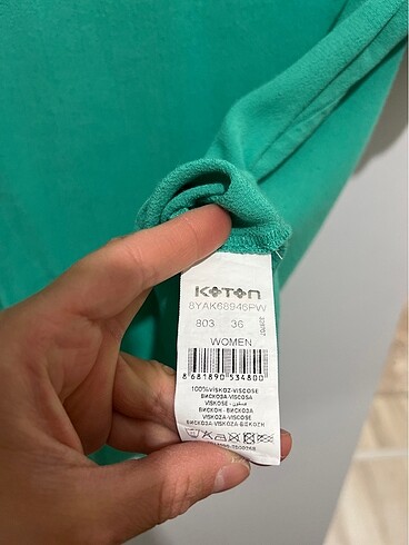 Koton mint yeşili bluz - Görsel 9