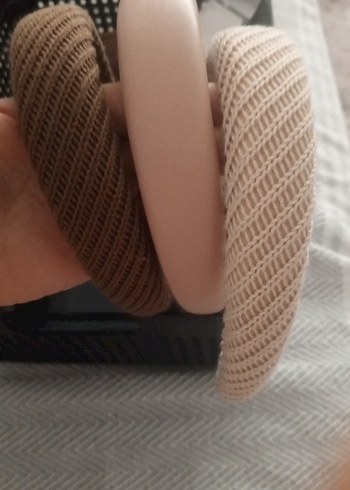 Bej Kadın Uyku Maskesi Velcro Bantlı - Görsel 5