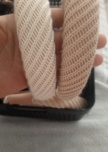 Bej Kadın Uyku Maskesi Velcro Bantlı - Görsel 3