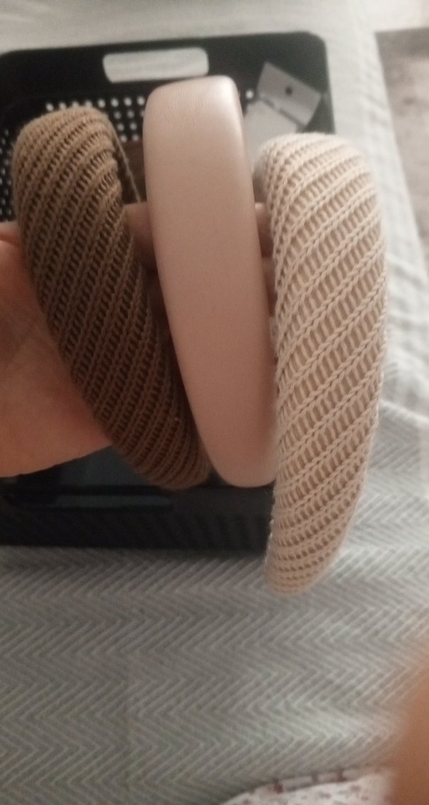 Bej Kadın Uyku Maskesi Velcro Bantlı - Görsel 5