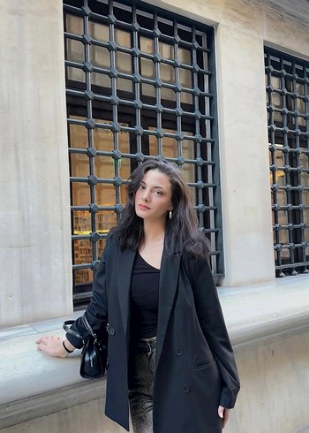 Siyah Kadın Blazer - Görsel 2