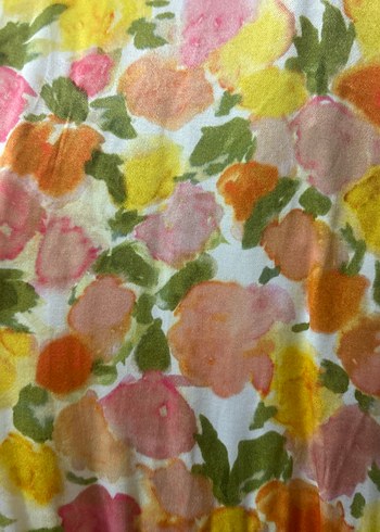 Bohem Çok Renkli V Yaka Uzun Elbise - Görsel 5