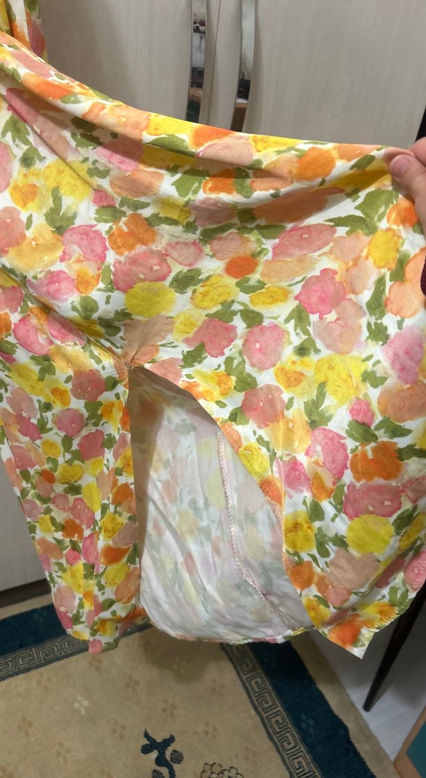 Bohem Çok Renkli V Yaka Uzun Elbise - Görsel 4