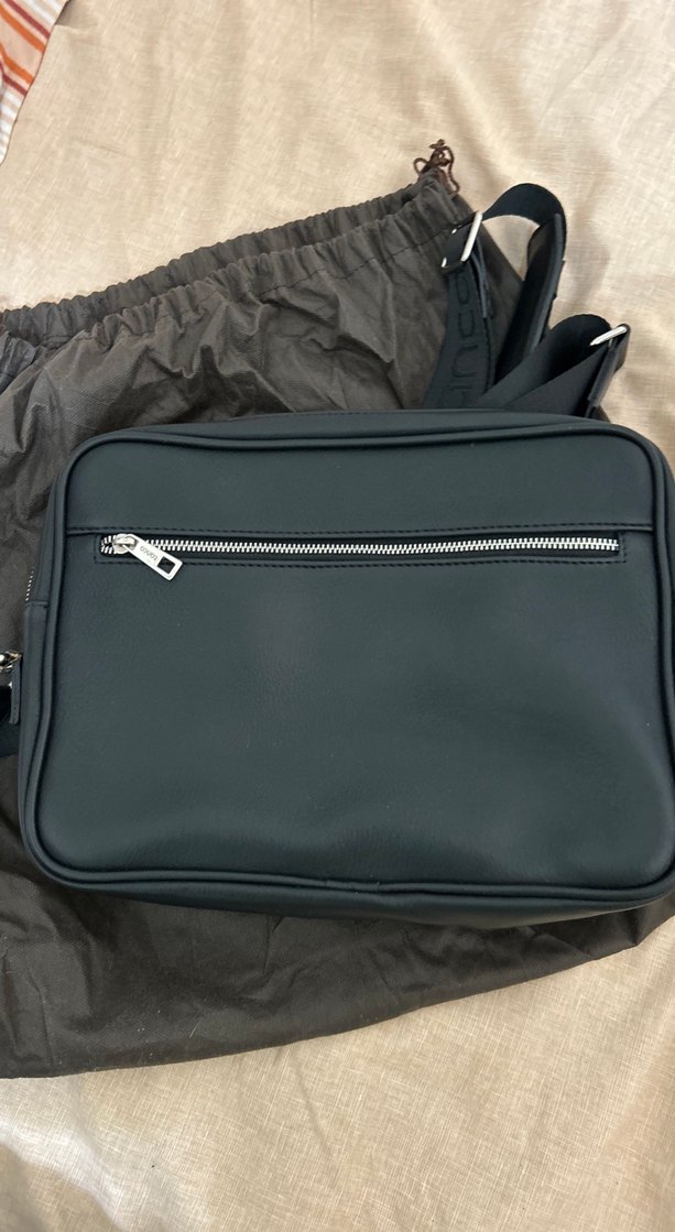 Tanca Siyah Deri Kadın Omuz Çantası - Görsel 2