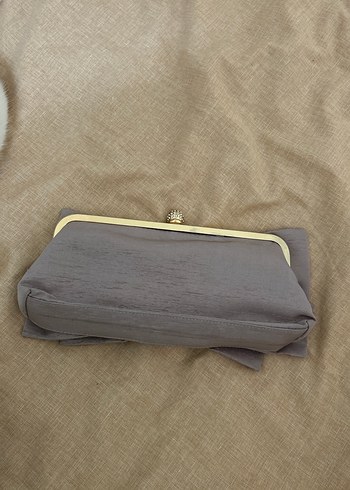 Bej Gri Fırfırlı Kadın Portföy Çanta - Görsel 2