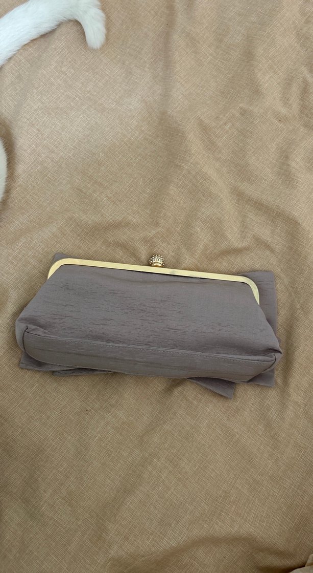 Bej Gri Fırfırlı Kadın Portföy Çanta - Görsel 2