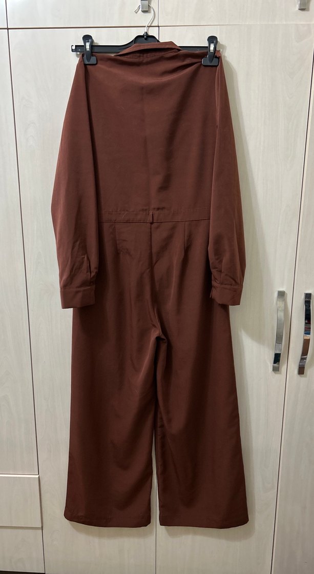 Kadın Kahverengi Uzun Tulum - Görsel 3