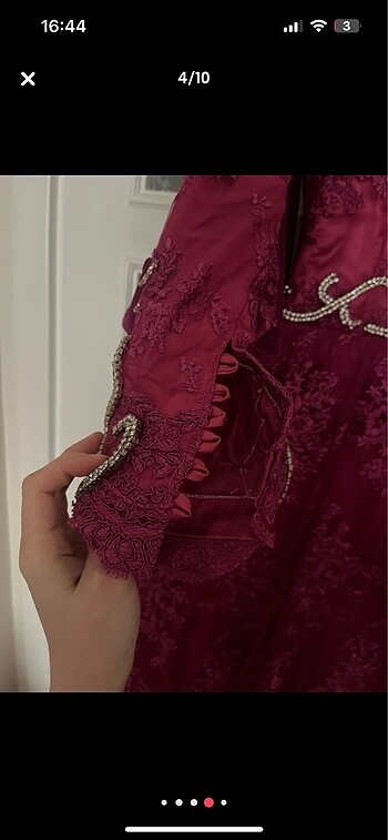 Tesettür kına gecesi elbisesi abiye gece elbisesi - Görsel 5