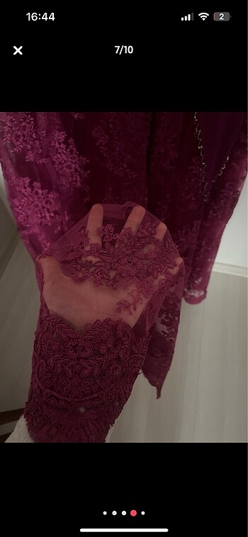 Tesettür kına gecesi elbisesi abiye gece elbisesi - Görsel 7