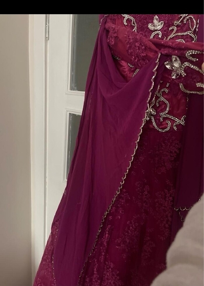 Tesettür kına gecesi elbisesi abiye gece elbisesi - Görsel 4