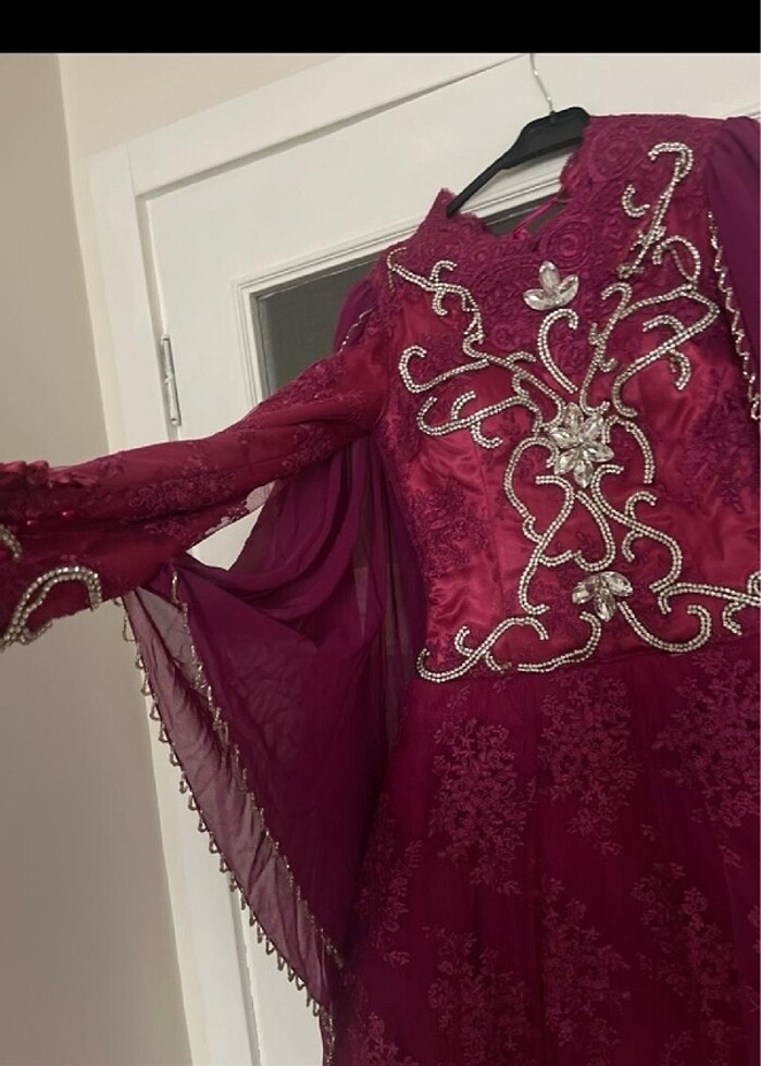 Tesettür kına gecesi elbisesi abiye gece elbisesi - Görsel 3