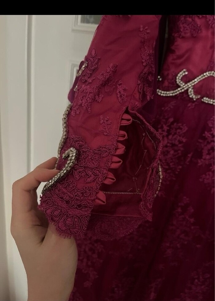 Tesettür kına gecesi elbisesi abiye gece elbisesi - Görsel 5