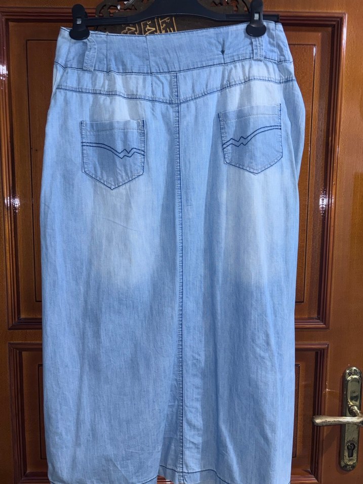 50 beden jean kot etek - Görsel 3