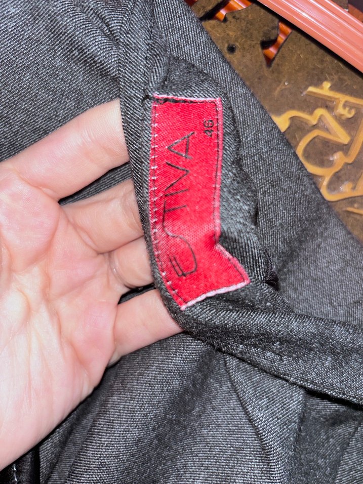 46 beden gri kuşaklı etek - Görsel 5