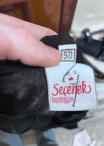 50 beden astarlı simli kumaş etek - Görsel 5