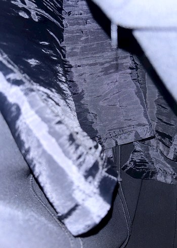 50 beden astarlı simli kumaş etek - Görsel 4