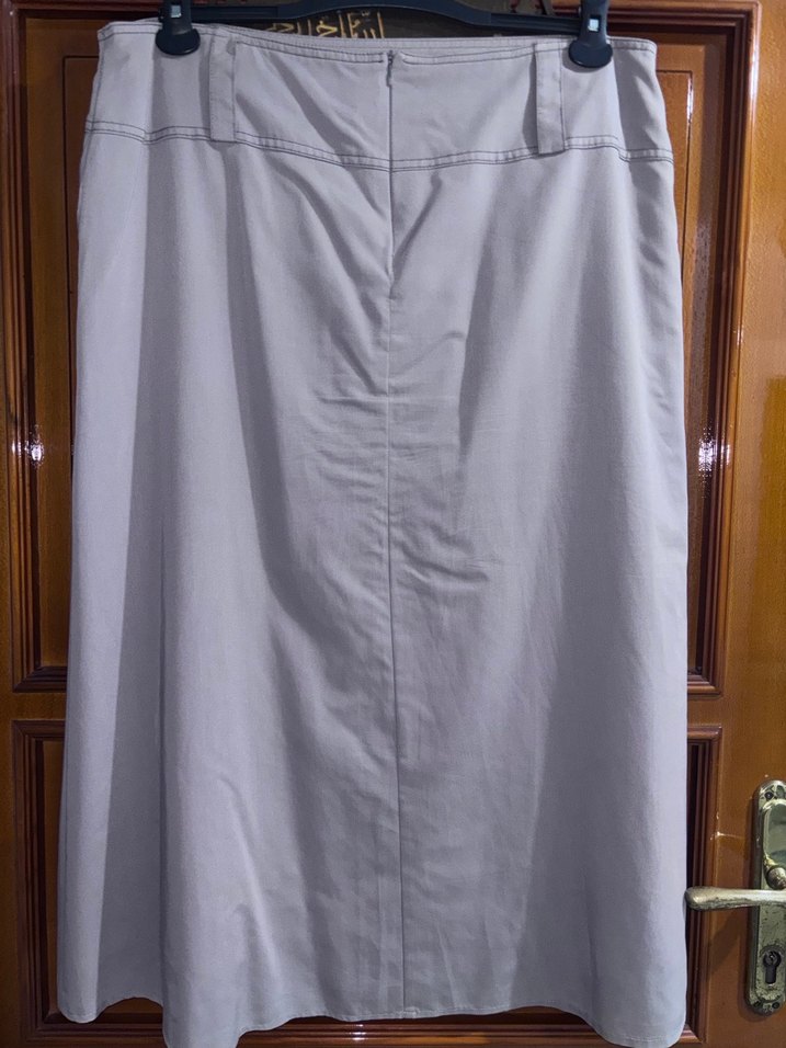 Alvina pudra 48 beden astarlı etek - Görsel 2