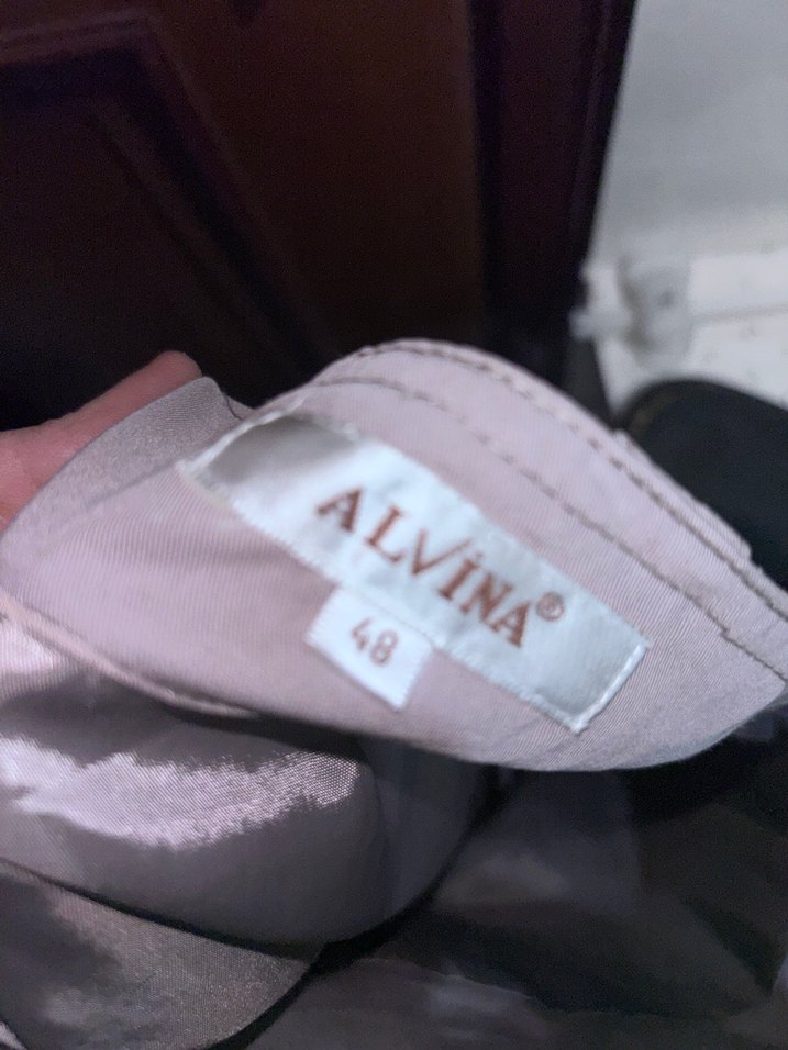 Alvina pudra 48 beden astarlı etek - Görsel 4