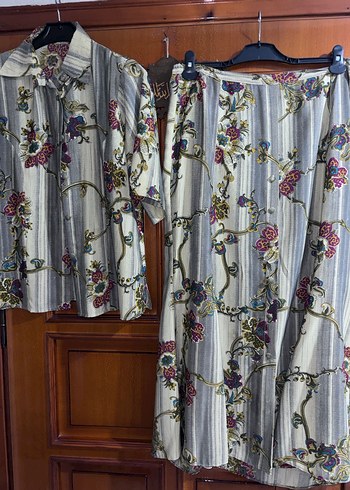 Özel dikim etek gömlek vintage takım - Görsel 2