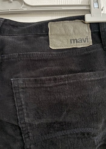 Mavi marka kadife siyah erkek pantolon - Görsel 4