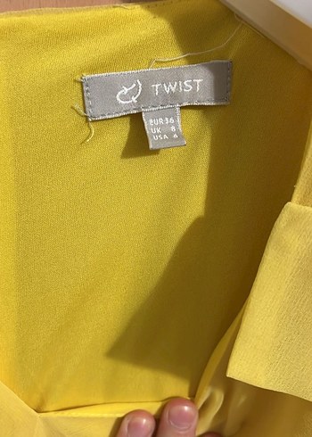 Twist şifon elbise - Görsel 4