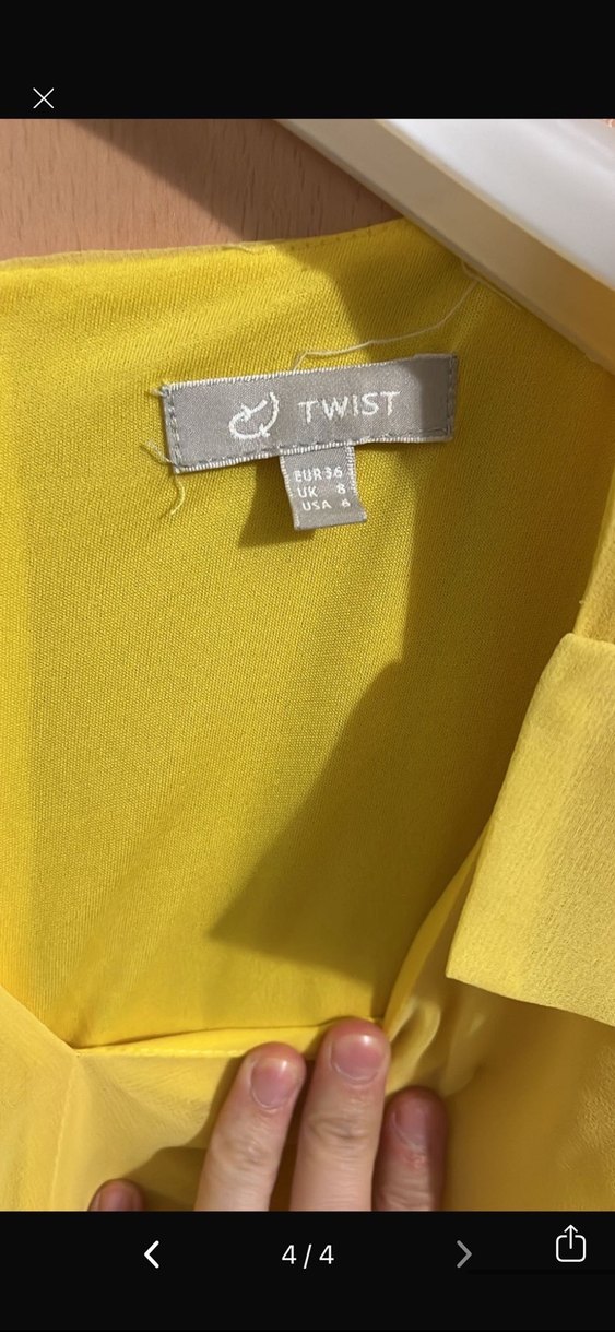 Twist şifon elbise - Görsel 4