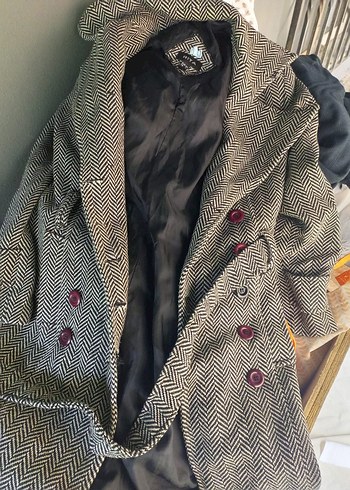 Gri Kadın Midi Kışlık Fermuarlı Mont - Görsel 5