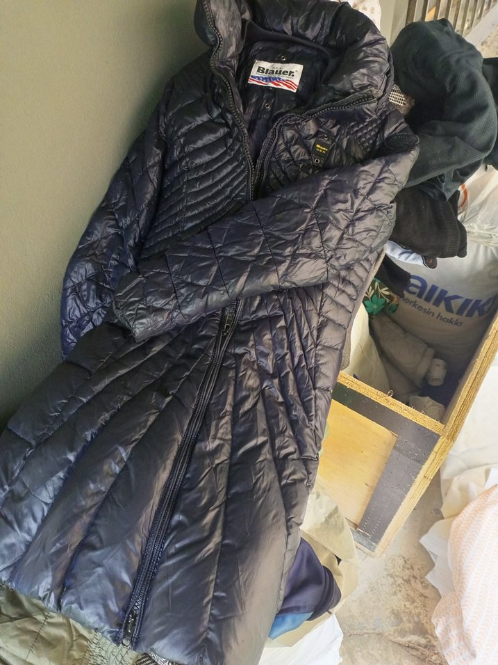 Gri Kadın Midi Kışlık Fermuarlı Mont - Görsel 3