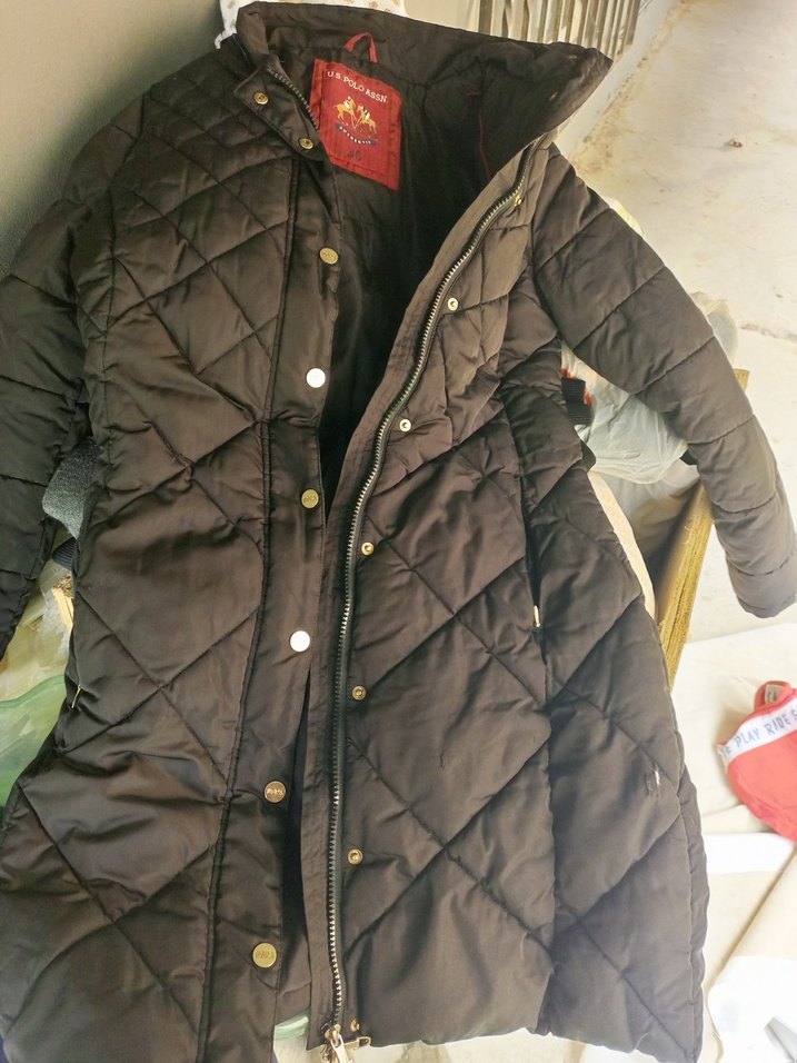 Gri Kadın Midi Kışlık Fermuarlı Mont - Görsel 2