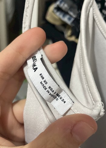 Askısız Beyaz İnce Askılı Body - Görsel 3