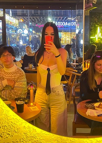 Beyaz  Straplez Mini Bustiyer - Görsel 2