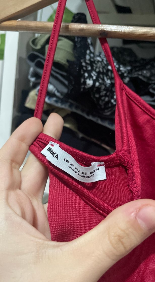 Koyu Kırmızı Askı - Görsel 4