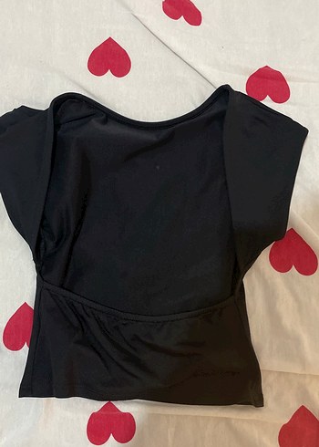 V Yaka Siyah Hamile Tişörtü - Görsel 2