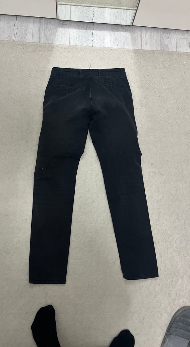 Erkek Siyah Denim Regular Fit Pantolon - Görsel 2