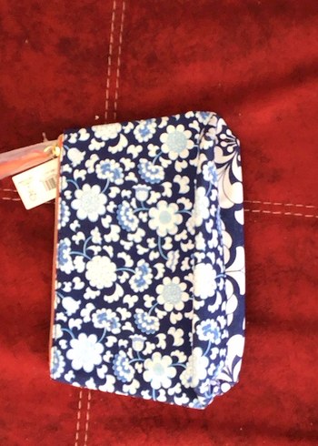 Desenli Mavi Makyaj Çantası - Görsel 2