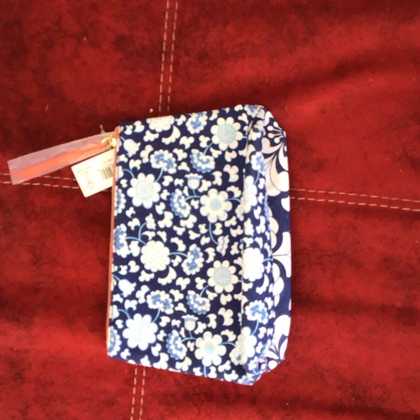 Desenli Mavi Makyaj Çantası - Görsel 2