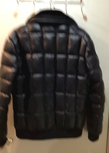 Kürk Detaylı lacivert Deri Erkek Ceket - Görsel 2