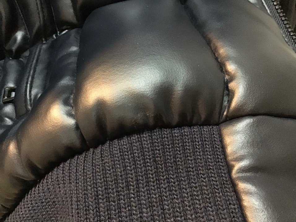 Kürk Detaylı lacivert Deri Erkek Ceket - Görsel 5