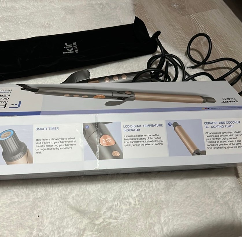 Fakir Glow Keratin Saç Maşası Gri-Bej - Görsel 4