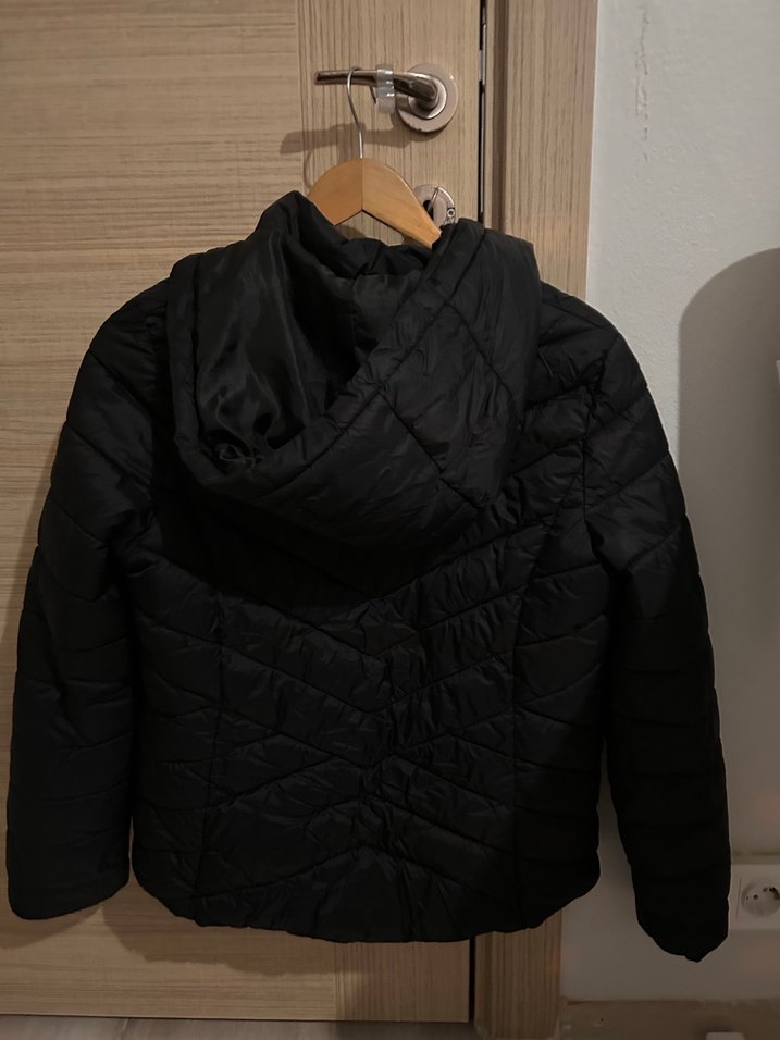 Kadın Siyah Fermuarlı Mont defacto - Görsel 5