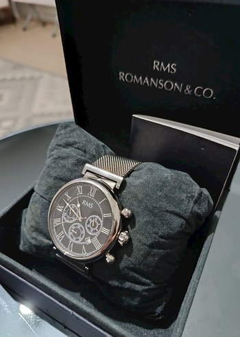 Romanson orijinal erkek saati gümüş - Görsel 2