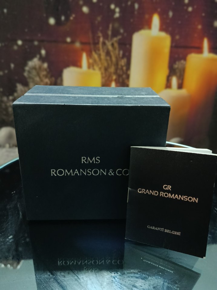 Romanson orijinal erkek saati gümüş - Görsel 5