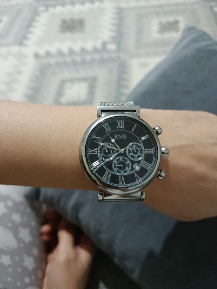 Romanson orijinal erkek saati gümüş - Görsel 3